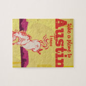 Austin Texas Vintage Reiseposter Puzzle (Horizontal)