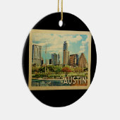 Austin Texas Vintage Travel Keramik Ornament (Rechts)