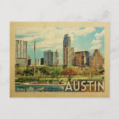 Austin Texas Vintage Travel Postkarte (Vorderseite)