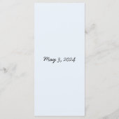 Austin Texas Watercolor Design Menükarte (Rückseite)