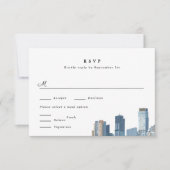Austin Texas Wedding RSVP Card (Vorderseite)