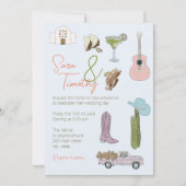 Austin Texas Wedding Suite Einladung (Vorderseite)