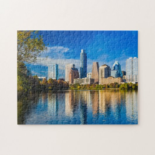 Austin Texas Weird City Limits von Austin Skyline Puzzle (Horizontal)