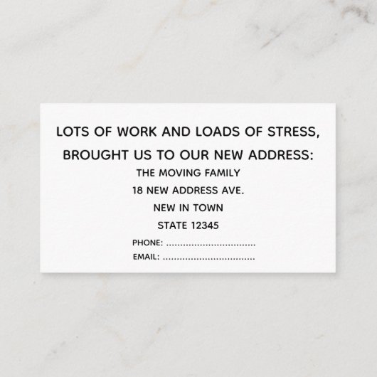 Austin, Texas Wir haben eine neue Adresskarte vers Begleitkarte (Rückseite)