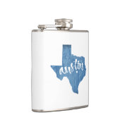 Austin, Texas Wood Grain Flachmann (Rechts)