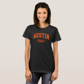 Austin Texas Worn Throwback Classic T-Shirt (Vorne ganz)