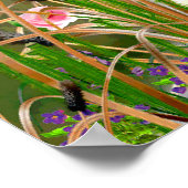 Austin The Golden Labrador Poster (Ecke)