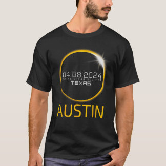 AUSTIN Totale Sonnenfinsternis 8. April 2024 Texas T-Shirt