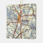 Austin TX 1955 Vintage Karte Keramikornament (Links)