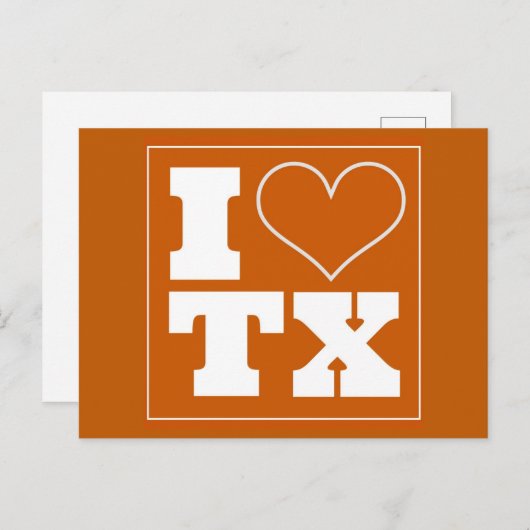 Austin (TX) Einladung Tailgate Postkarte (Vorne/Hinten)
