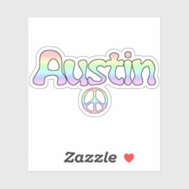 Austin TX Peace Aufkleber