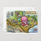 Austin TX Postkarte (Vorne/Hinten)