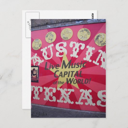 Austin, TX Postkarte (Vorne/Hinten)