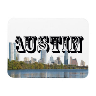 Austin TX Skyline mit Austin im Sky Magnet