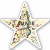 Austin TX Star Aufkleber (Vorderseite)