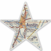 Austin TX Star Aufkleber (Vorderseite)