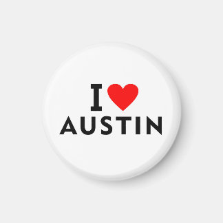 Austin United States America USA love city heart l Magnet