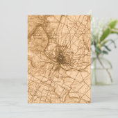 Austin Vintag Map Feiertagskarte (Stehend Vorderseite)