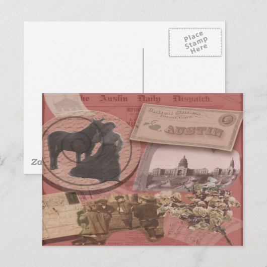 Austin Vintage Postkarten (Vorne/Hinten)