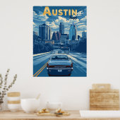 Austin - Vintage Travel Poster (Küche)