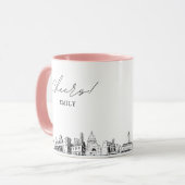 Austin Wedding Personalisiert Coffee Tasse (Vorderseite Links)