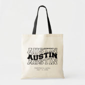 Austin Wedding Texas Welcome Tragetasche (Vorne)