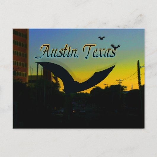 Austin's Bat-Skulptur-Postkarte Postkarte (Vorderseite)