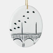 Austins Kongress-Brücke Keramik Ornament (Rechts)
