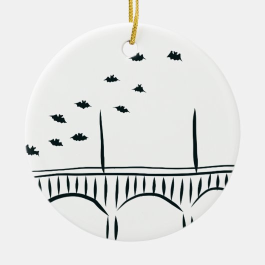 Austins Kongress-Brücke Keramik Ornament (Vorne)