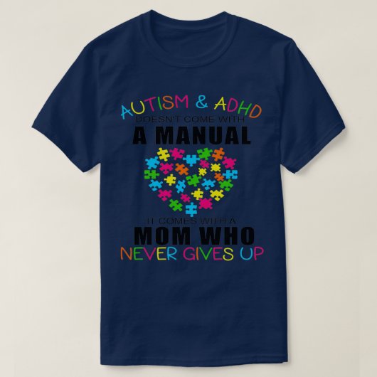 Austism amp ADHD T-Shirt (Design vorne)