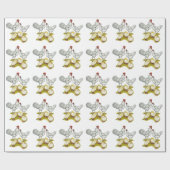 Austra White Family Geschenkpapier (Flach)
