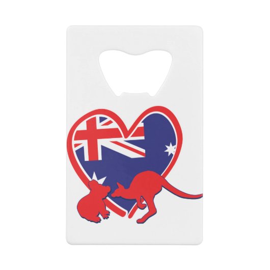 Austrailia Koala Kangaroo Geldbeutel Flaschenöffner (Vorderseite)