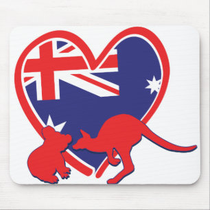 Austrailia Koala Kangaroo Mousepad