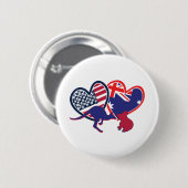 Austrailia USA Kangaroo Koala Button (Vorne & Hinten)