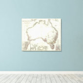 Austral-Kontinent Leinwanddruck (Insitu (Holzboden))