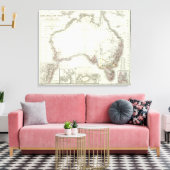 Austral-Kontinent Leinwanddruck (Insitu (Wohnzimmer))