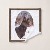 Australan Kelpie Christmas Badhandtuch Set (Waschlappen)