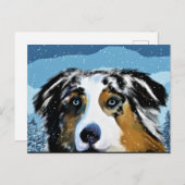 AUSTRALAN SHEPHERD POSTKARTE (Vorne/Hinten)
