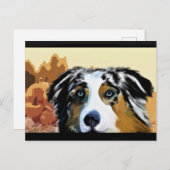 AUSTRALAN SHEPHERD POSTKARTE (Vorne/Hinten)