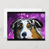 AUSTRALAN SHEPHERD POSTKARTE (Vorne/Hinten)