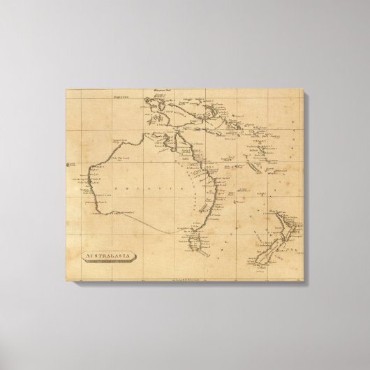 Australasien Leinwanddruck (Vorderseite)