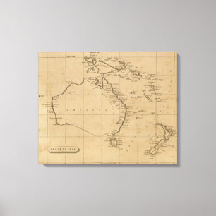 Australasien Leinwanddruck