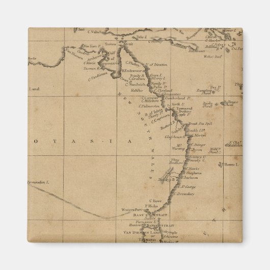 Australasien Magnet (Vorne)