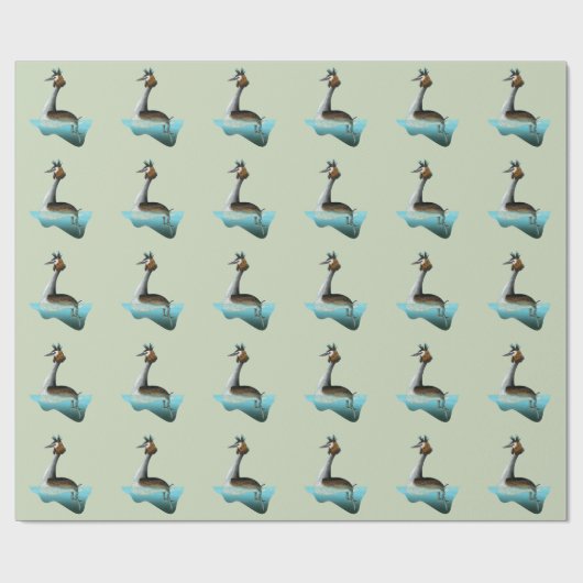 Australasischer Krautfisch Puteketeke Geschenkpapier (Flach)