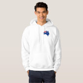 Australflaggenkarte Hoodie (Vorne ganz)