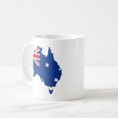 Australflaggenkarte Kaffeetasse (Vorderseite Links)