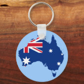 Australflaggenkarte Schlüsselanhänger (Vorderseite)