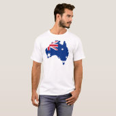 Australflaggenkarte T-Shirt (Vorne ganz)