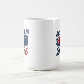 Australia 2026 Soccer Fan Design Flag Colors Kaffeetasse (Mittel)
