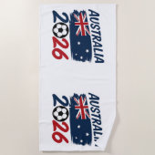 Australia 2026 Soccer Fan Design Flag Colors Strandtuch (Vorderseite)
